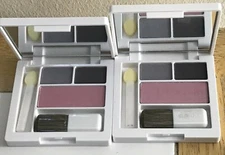 2 New Clinique Eye shadow Duo CX Grey Matters + Jeans and Heels Blush Iced Lotus