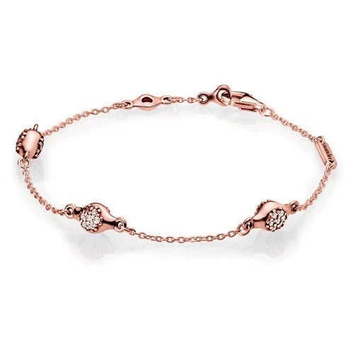 Pandora Signature Two-tone Logo & Pavé Chain Bracelet - Pandora Bracelets  from Gift and Wrap UK