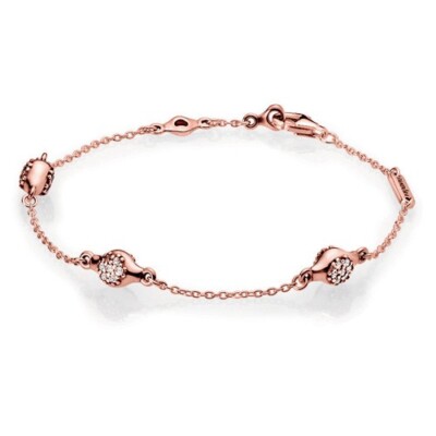 BN GENUINE PANDORA ROSE GOLD LOVEPODS BRACELET