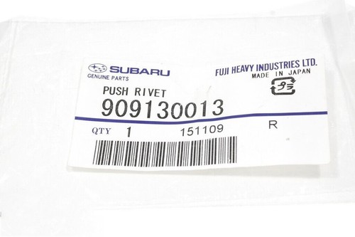 OEM 1998-2018 Subaru Front Headlamp Push Rivet Forester Legacy Impreza 909130013 - Picture 2 of 3