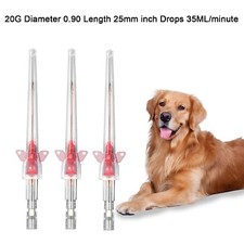 100PCS Veterinary IV Catheter Disposable Intravenous Catheters All Animals Size