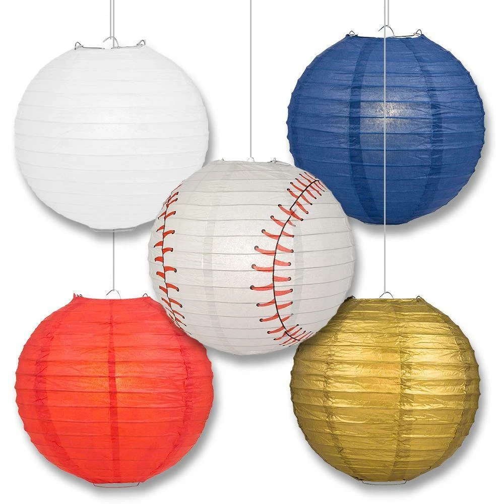Minnesota Pro Baseball 14 inch Paper Lanterns 5pc Combo Party Pack