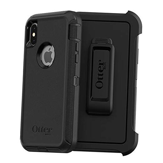 iPhone Xs AND iPhone X Defender Series Case - BLACK Frustration-Free Packaging