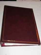 Vintage C.R. Gibson Brown Photo Album with Gold Accent Edges 3 3"X5" On Page 