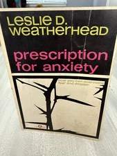 Prescription for Anxiety by Weatherhead, Leslie D. Paperback Book 1956