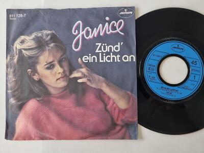 7'' Single Janice - Zünd' ein Licht an Vinyl Germany/ CV Sally Oldfield