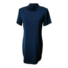 Urban Outfitters Womens Kimchi Blue Dress Navy Sheath Lagenlook Back Zip Small