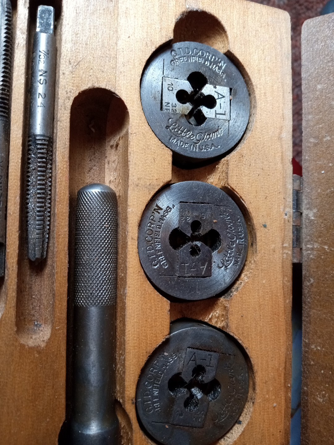 Vintage GTD Little Giant Tap & Die Set, USA, No. A1, Greenfield Tap and