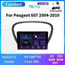 Car Radio For Peugeot 607 2004-2010 Android CarPlay GPS Multimedia Player Screen