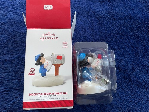 Hallmark 2014 Snoopy's Christmas Greeting Peanuts Lucy Christmas ...