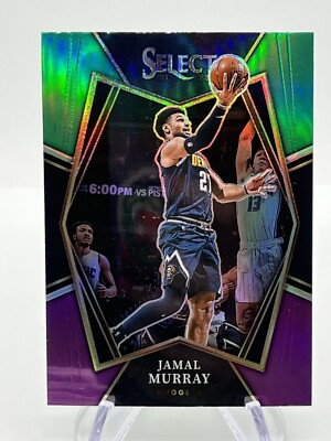 Jamal Murray 2021-22 Select Purple White Green Prizm Premier Level 