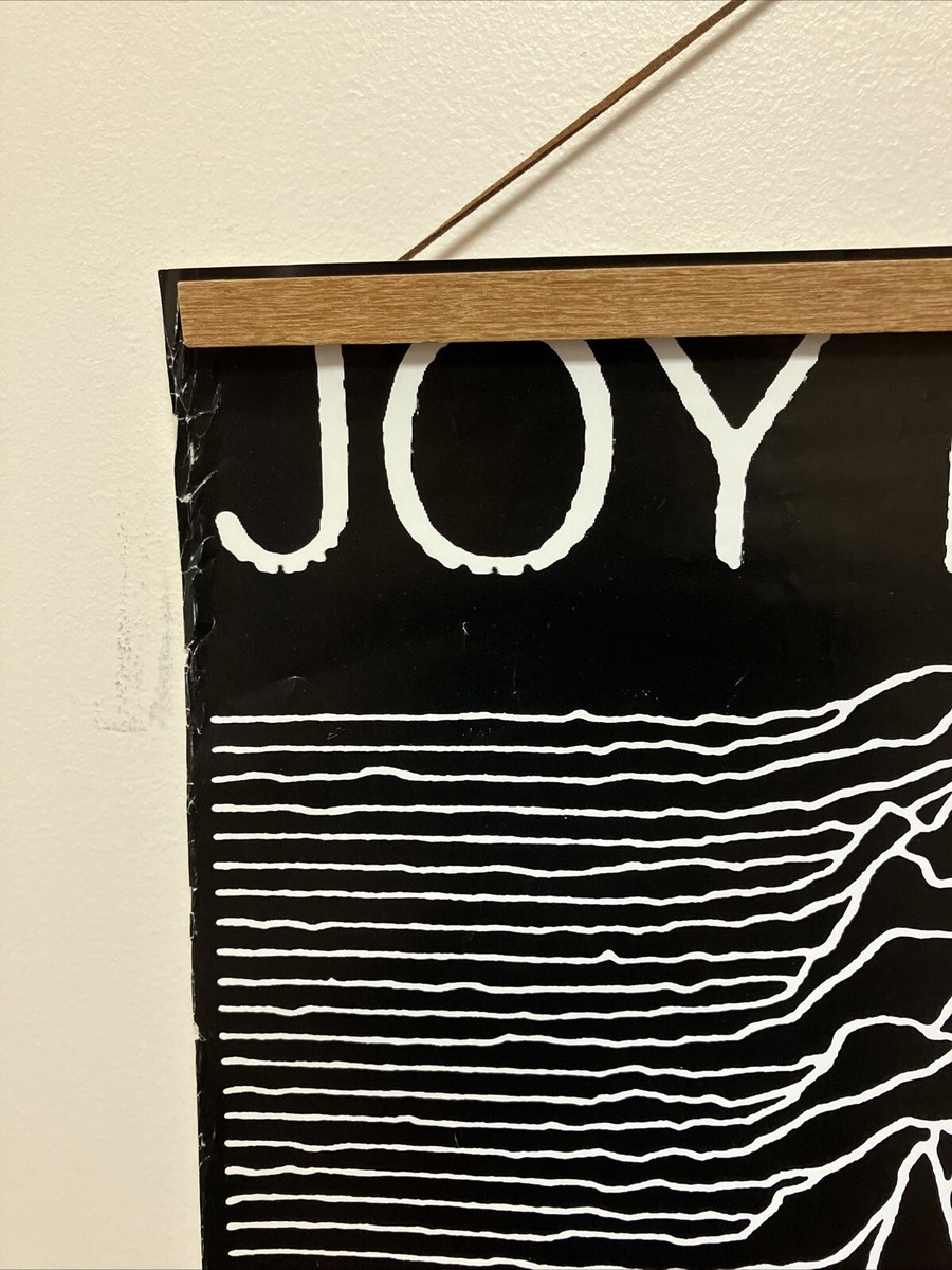 Original 1980 Joy Division Unknown Pleasures Promo Poster 25”x35