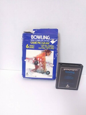 Jeu Atari 2600 Bowling Complet En Boîte PAL - N°7148S - état Correct Vintage