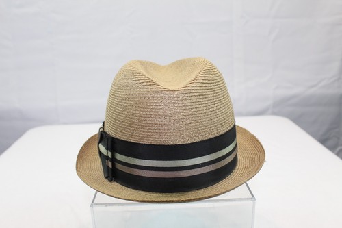 Vintage Hut Dobbs Fifth Ave NY Fedora Größe 6 7/8 lang oval mit Box - Panamamamahütze