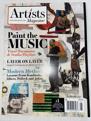 Artists Magazine August 2018 - Paint The Music How To Compose Abstract Image