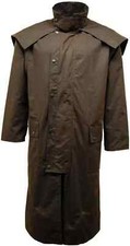 ROYAL PADDOCK Men's Full length Lightweight Ridding Jacket Coat Oil Wax UK XS