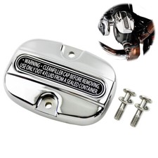 Chrome Rear Brake Master Cylinder Cover Fit For Harley Touring Road King Glides