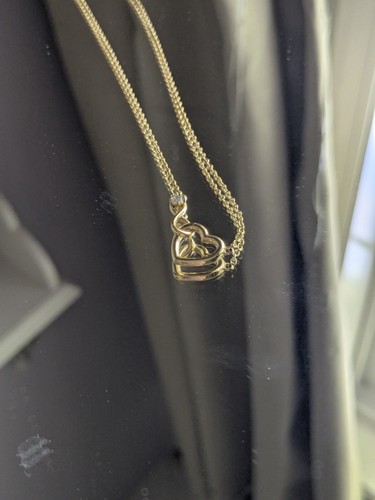 fanci me heart infinity necklace 14k gold