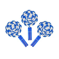 Jump Rope Segmented Soft Beaded Skipping Rope Adjustable Tangle Fre... Fast Ship