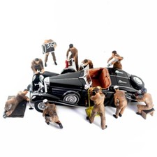 Diorama 1/18 Figur Modell Wartungsarbeiter Garage Werkstatt Figuren Szenezubeh&ouml;r