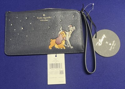 Kate Spade x Disney Lady And The Tramp Dogs Medium L-Zip Wristlet