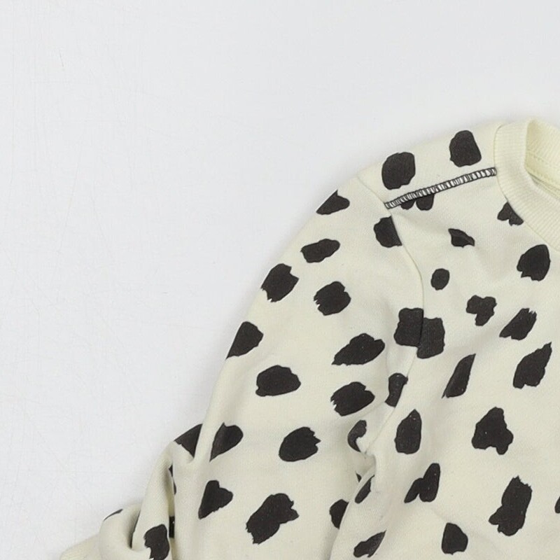 Primark Baby Ivory Animal Print Cotton Blend Jumper Size 12-18 Months Pullove image 6