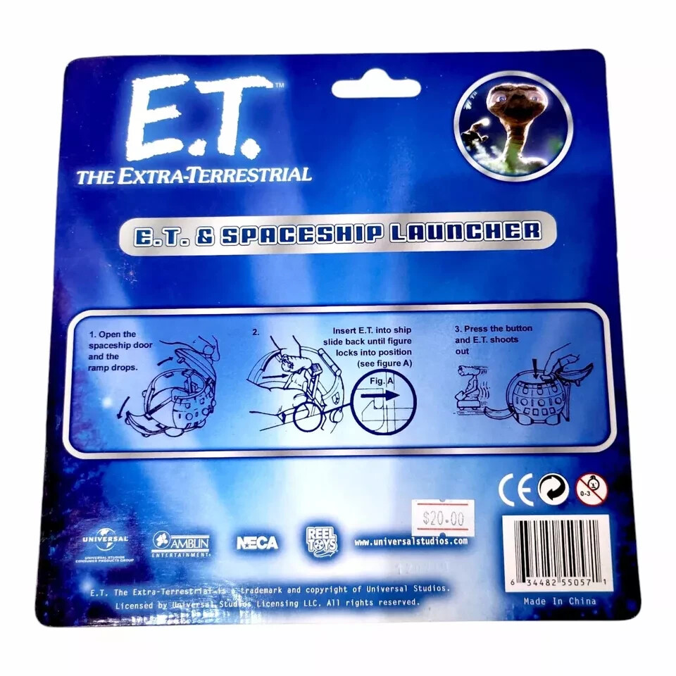 E.T. & SPACESHIP LAUNCHER Collectible NECA NIB | eBay