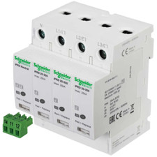 SCHNEIDER SURGE PROTECTION ARRESTER DEVICE SPD 3P+N 4P 20kA A9L20601 VAT INCL