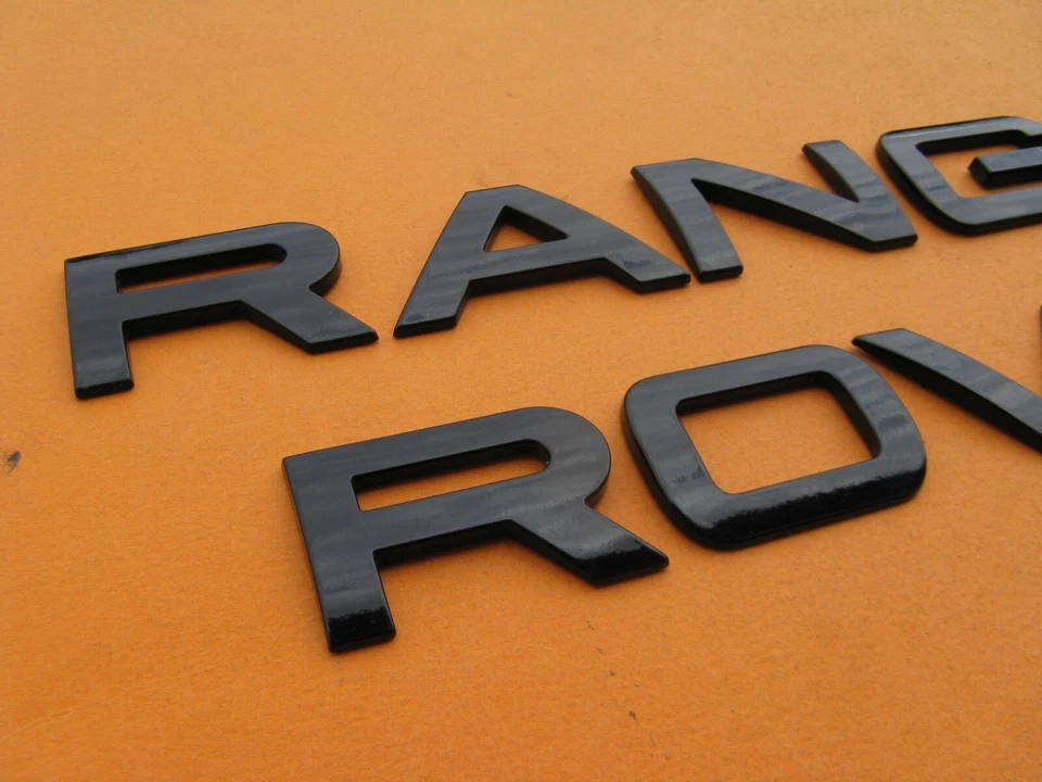 LAND ROVER RANGE ROVER EMBLEMA LOGOTIPO INSIGNIA SIGNO SÍMBOLO NOMBRE USADO NEGRO A40543 Foto 2 de 4