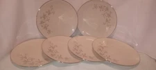 Vintage LENOX WYNDCREST A-500 SET OF 6 DINNER PLATES, 10.25" IN DIAMETER; U.S.A.