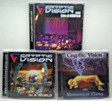 Cryptic Vision CD Lot : Live at Rosefest 2005, In a World, & Moments of Clarity