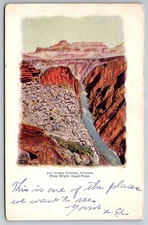 Grand Canyon From Bright Angel Point Arizona C1906 UDB Embossed Postcard P14