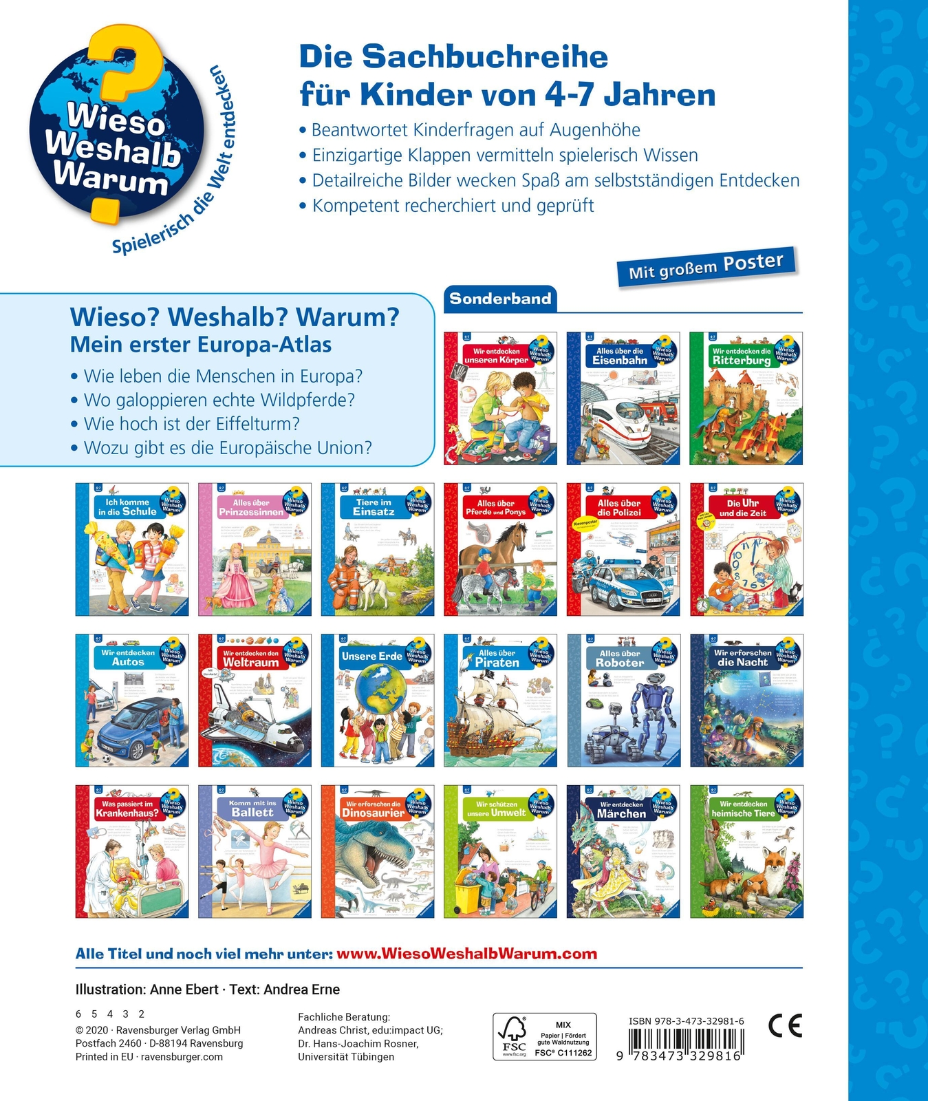 Thumbnail - Wieso? Weshalb? Warum?: Mein Erster Europa-atlas | Andrea Erne |