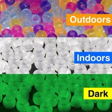 GLOW IN THE DARK SUN CHANGING BEADS FOR BRACELETS CRAFTING GIFTS