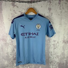 Puma Manchester City Soccer Jersey 2019-20 Home Football Shirt Size M