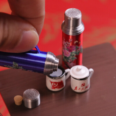 1:12 Scale Dollhouse Miniatures Accessories Vintage Kettle Water Bottle Wedding