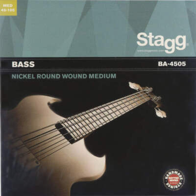 Stagg 4 String Bass Set/Nickel Round Wound/Medium