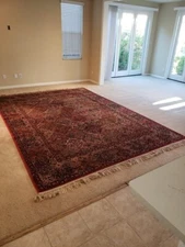 Karastan Multicolor Panel Kirman Rug 717 8.8 X 12