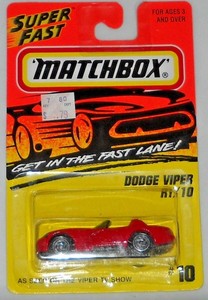 matchbox dodge viper rt 10