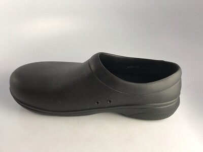 ラン Crocs On The Clock Clog Slip On Dual Comfort Shoe 205073 Men's SZ