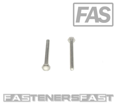 25 Pcs M3x30 Hex Head Cap Screws - A2-70 Stainless Steel Full Thread Bolts DIN933