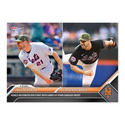 2023 Topps Now - Justin Verlander, Max Scherzer #327 /1265 for 