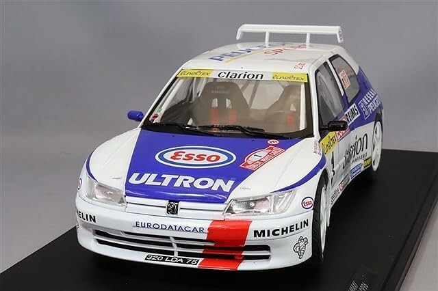 Finished Product Solido 1/18 Peugeot 306 Maxi 1996 Monte Carlo