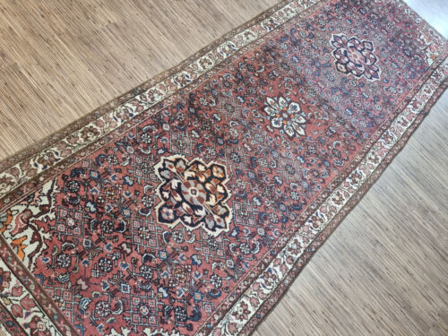 2341321-Wunderschöner Original Alter Persischer Hamadan,290x110cm,Carpet,Tappeto - Afbeelding 1 van 12