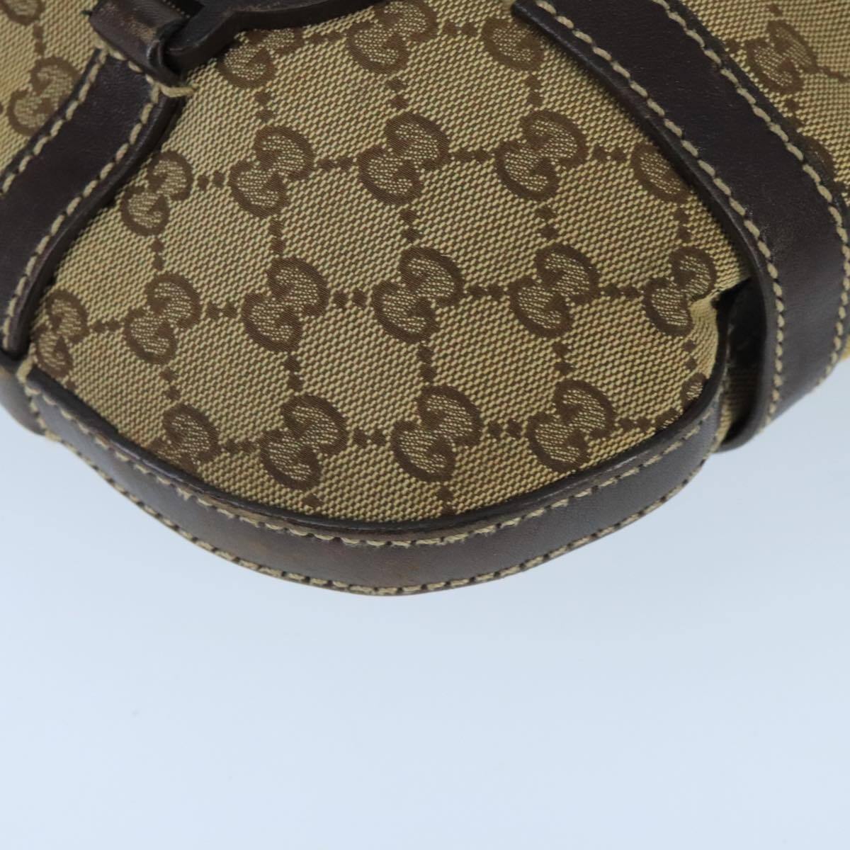 Gucci GGロゴ ポーチ ベージュ/ブラウン GUCCI GG Canvas Shoulder Bag Beige Gold 181500 Auth 100898