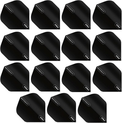 RED DRAGON Hardcore Black Extra Thick Standard Dart Flights - 5 Sets black 