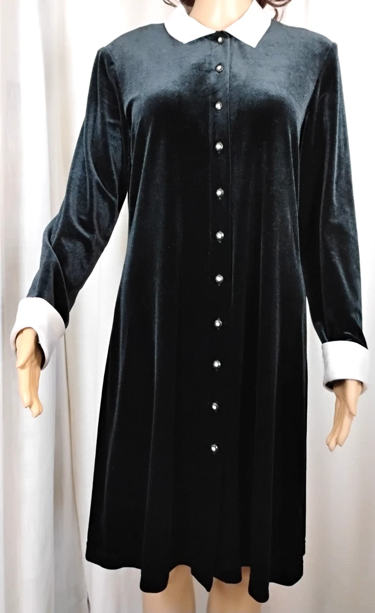 Veste Velours Noir Vintage Ronnie Nicole Taille L Avec Nœuds Satin - Occasion Très Bon état