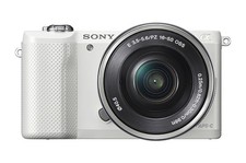 Sony Alpha A5000 20.1 MP mirrorless flip-screen camera with PZ 16-50 mm lens