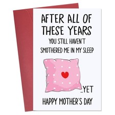 Mothers Day Card For Wife Funny Mothers Day Card From Husband Funny Birthda