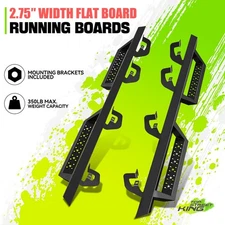 2.75"Square Lower Cleat Step Bar Running Board for Chevy Sierra Crew Cab 07-19